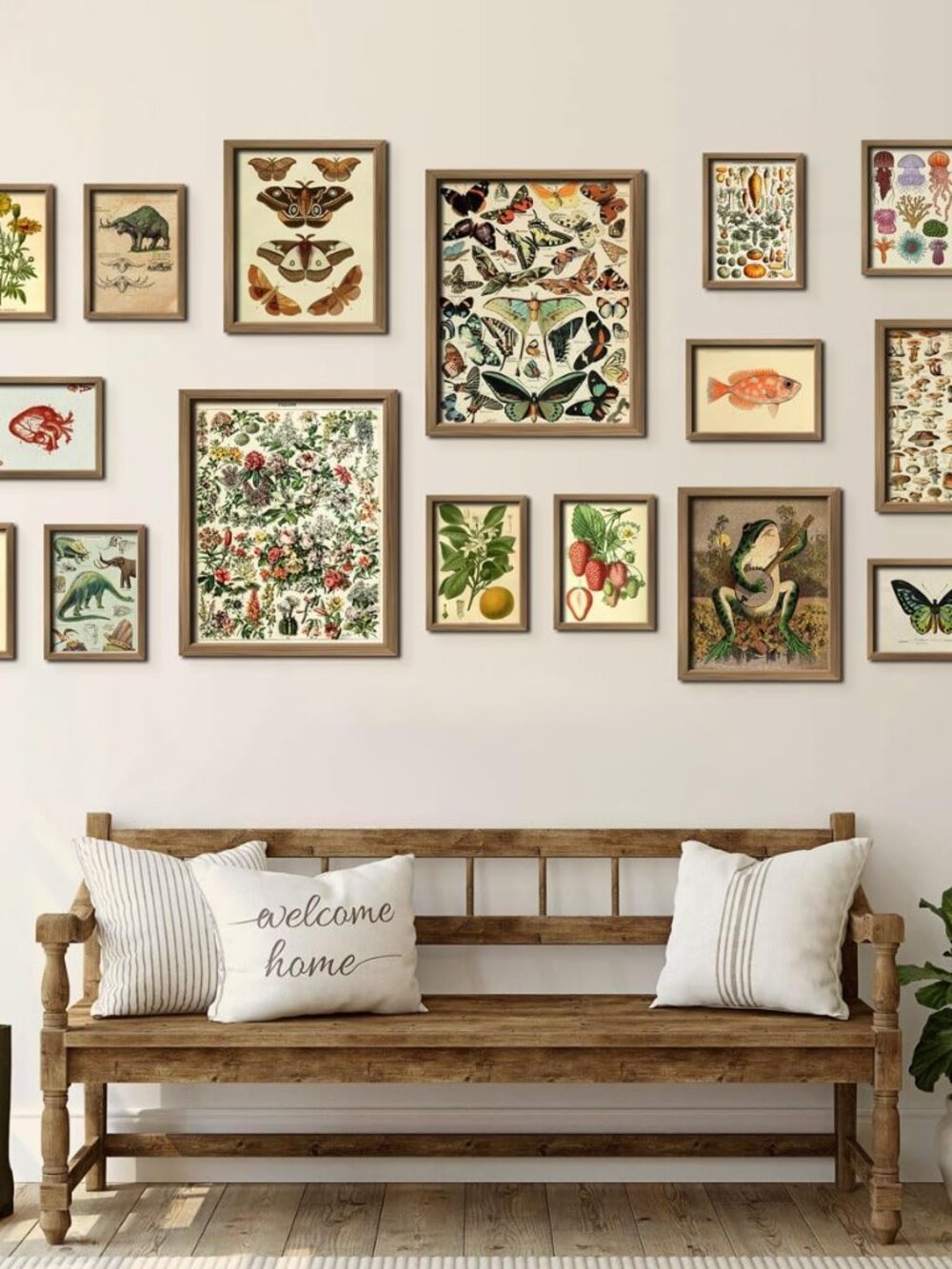 16 PCS Framed Vintage Wall Art Decor, Botanical Cottagecore Wall Prints for Bedr - Picture 6 of 7